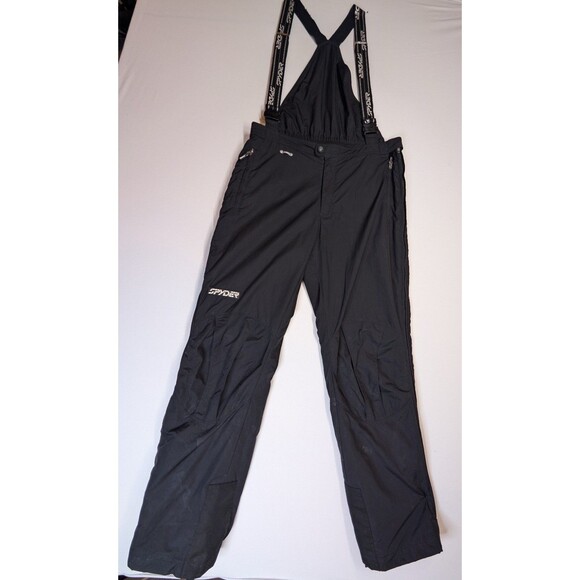 Spyder Other - Spyder Ski Snow Bib Pants Mens XL Black Overalls Suspenders Zip Pockets Gaiters